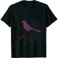 thumbnail image 1 of GOSMITH Orchid Wingz Purple Bird Perched T-Shirt, 1 of 3