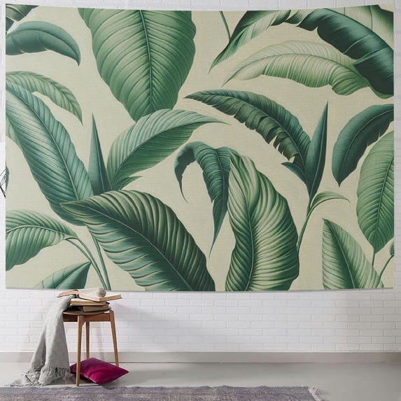 GOSMITH Palm Leaves Decorative Tapestry Tropical Jungle Leaf Wall Hanging Painting