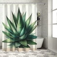 thumbnail image 1 of GOSMITH Palm Leaves Tropical Banana Palm Monstera Leaves Print Shower Curtain for Bathroom Decoration White, 1 of 7