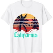 GOSMITH Palm Trees fornia T-Shirt 89062-white