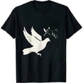 thumbnail image 1 of GOSMITH Peace Dove Symbol With Olive Tree Branch T-Shirt, 1 of 3