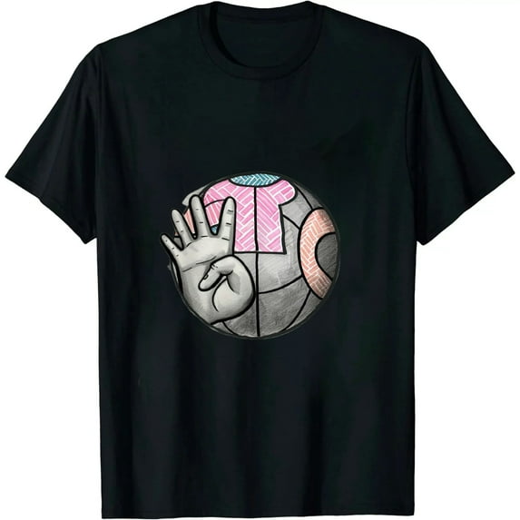 GOSMITH Peace Love Volleyball Cute Design for Women Tween T-Shirt
