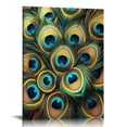 thumbnail image 1 of GOSMITH Peacock Feathers Animal Wild Colorful Abstract Painting Elegant for Bedroom Living Room Home Decor 16x20 in / 12x16 in 16x20 in, 1 of 5
