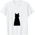 thumbnail image 1 of GOSMITH Peeking Black Cat Pocket Cute Men Women Kids Boys Girls T-Shirt white, 1 of 3