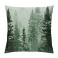 thumbnail image 1 of Leisuo Pillow Cases Forest Green Summer Woods Evergreen Coniferous Trees Home Decorative Pillowcase Standard Pattern Throw Pillow Covers White, 1 of 5