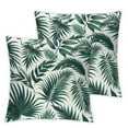 thumbnail image 1 of GOSMITH Pillow Covers 2-Pack Palm Leaf Tropical Plant Vivid Realistic Tree Branch Pattern Natural Botany White, 1 of 6
