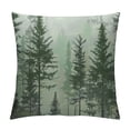 thumbnail image 1 of GOSMITH Pillow Covers Forest Green Summer Woods Evergreen Coniferous Trees Home Decorative Pillowcase Square Double Sides Pattern Throw Pillow Cases, 1 of 5