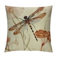 thumbnail image 1 of GOSMITH  Pillow Covers Vintage Dragonfly with Honeybee Decorative Throw Pillow Cover Cushion Case Throw Pillowcase (Dragonfly), 1 of 5