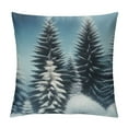 thumbnail image 1 of Leisuo Pine Tree Winter Lumbar Pillow Covers Snow Green Forest Christmas Trees Rectangular Pillow Cases Cushion Case Winter Holiday Farmhouse Home Decor For Sofa Couch Outdoor, 1 of 5
