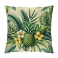 thumbnail image 1 of GOSMITH  Pineapples Decorative Lumbar Cushion Case Hawaii Summer Tropical Palm Leaves Flowers Blossom Waist Rectangle Throw Pillow Case for Men Women Sofa Home Decoration, 1 of 5