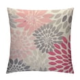thumbnail image 1 of GOSMITH  Pink Gray Dahlia Flower Throw Pillow Cover Circle Dots Floral Beautiful Classic Modern Petal Pillow Case Decorative Men Women Boy Girl Room Cushion Cover for Home Couch Bed, 1 of 5