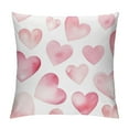 thumbnail image 1 of GOSMITH  Pink Rabbit Hearts Throw Pillow Covers Bedroom Couch Sofa Square Pillow, 1 of 5