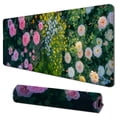 thumbnail image 1 of Leisuo Pink, White, Yellow, Garden and Blue Sky Scenery Mouse Pad for Desk Home Office 31.5x11.8 in, 1 of 6