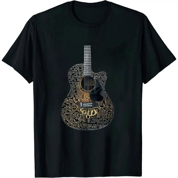 GOSMITH Praise Him With The Strings Psalm 150 Acoustic Guitar Player T-Shirt