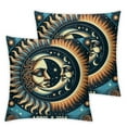 thumbnail image 1 of Leisuo Printed on Both Sides 2-Piece Short Plush Pillowcase Set - 2024 North American Total Solar Eclipse Astronomy White, 1 of 6