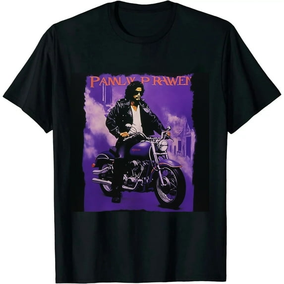 Leisuo Purple Rain Music T-Shirt black