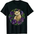 thumbnail image 1 of GOSMITH Purple Roses  Person Art T-Shirt, 1 of 3