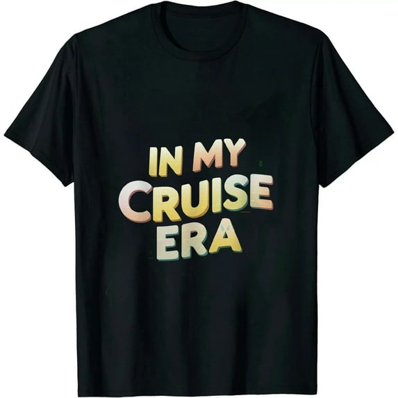 GOSMITH Retro In My Cruise Era Family Vacation Funny Cruise Lover T-Shirt