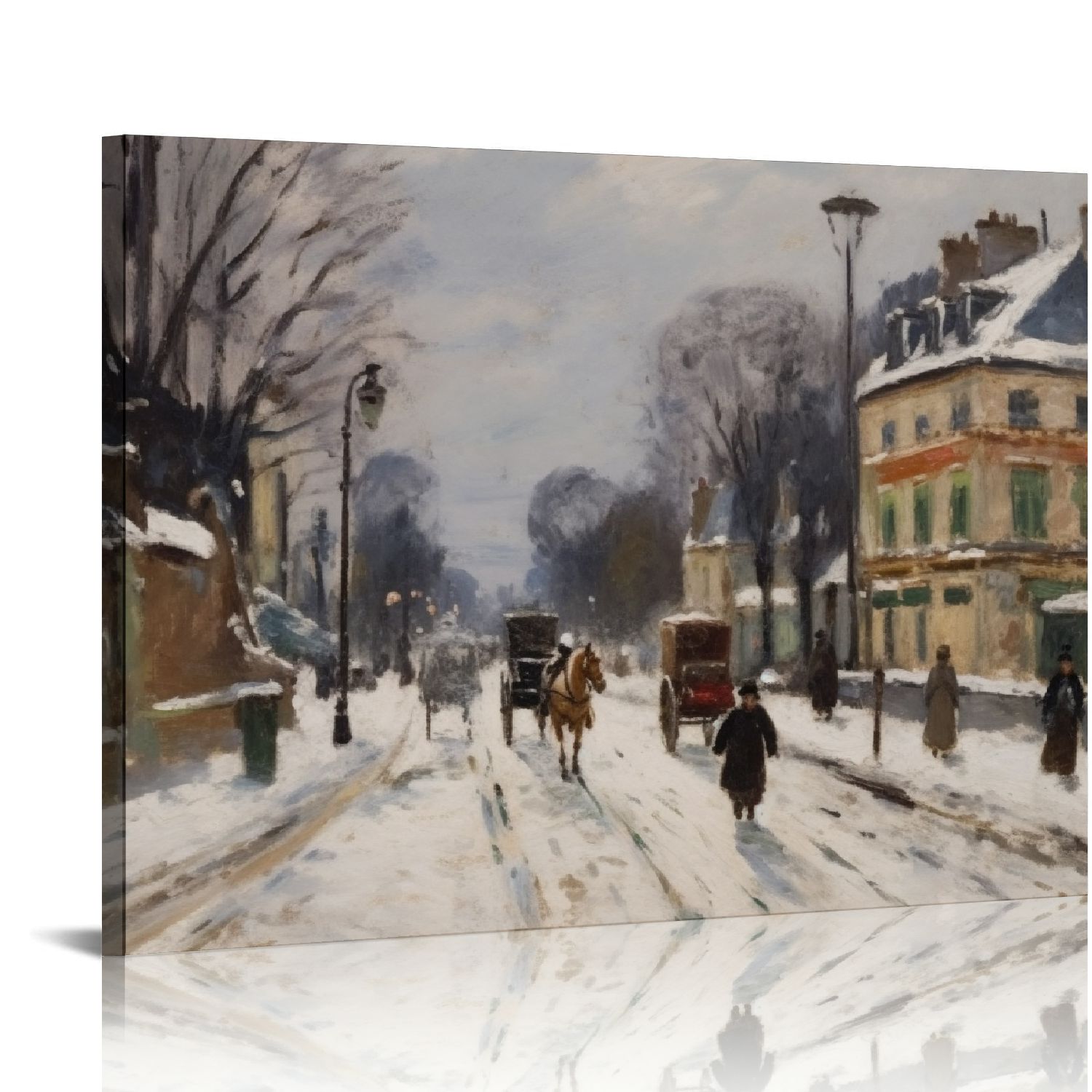 Little St Germain Lake Canvas Wall Map - 37.25" X 27.75" Rolled Print