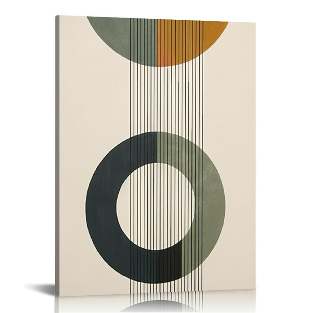 GOSMITH Sage Green Framed Wall Art, Minimalist Boho Wall Art Decor