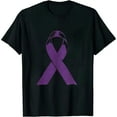 thumbnail image 1 of GOSMITH Sarcoidosis Awareness Purple Ribbon Support T-Shirt, 1 of 3