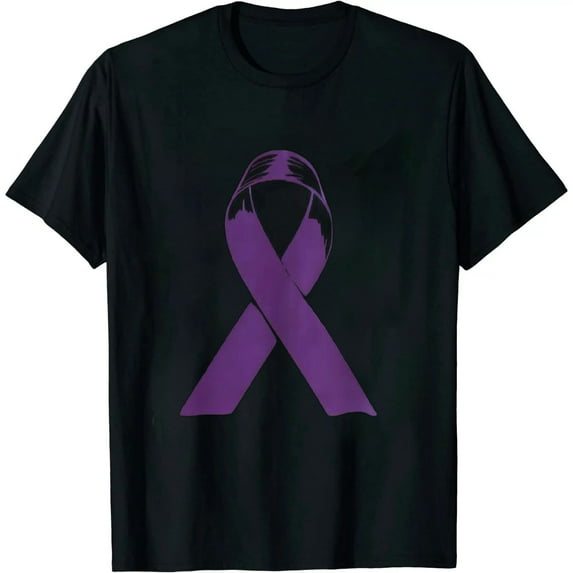 GOSMITH Sarcoidosis Awareness Purple Ribbon Support T-Shirt