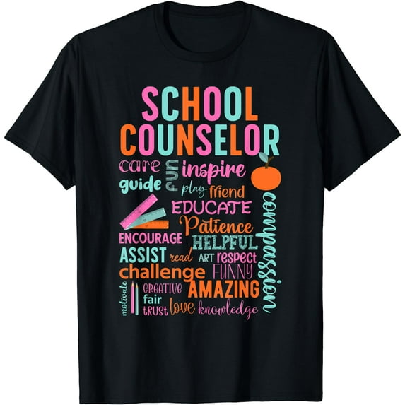 GOSMITH School Counselor School Counseling Week T-Shirt black-177338