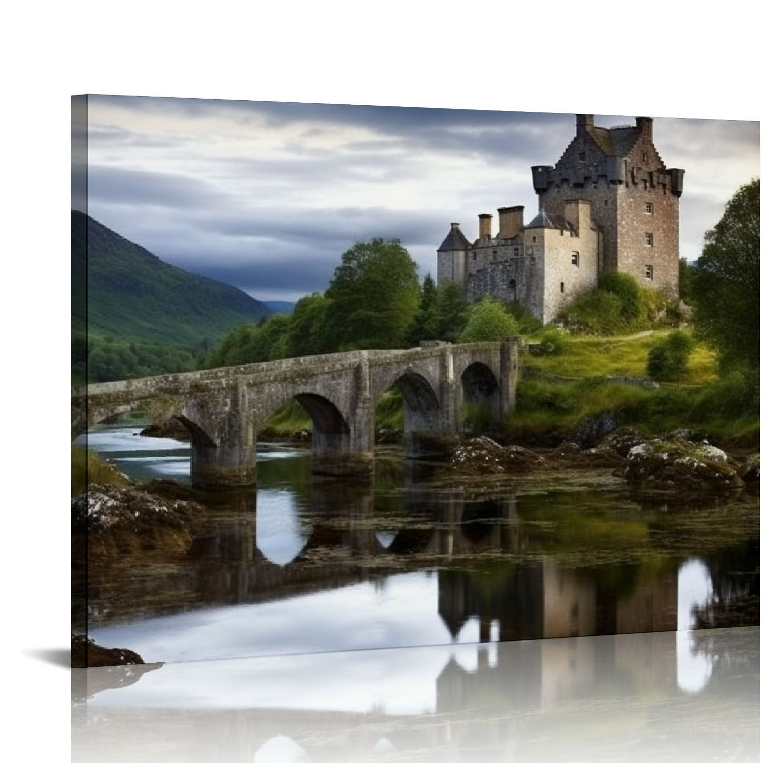 GOSMITH Scotland, Highland, Eilean Donan Castle, Canvas Wall Art Print