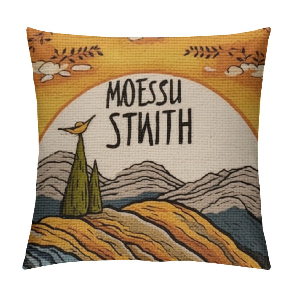 GOSMITH Scripture Art Vintage Throw Pillow Case, Christian Decor