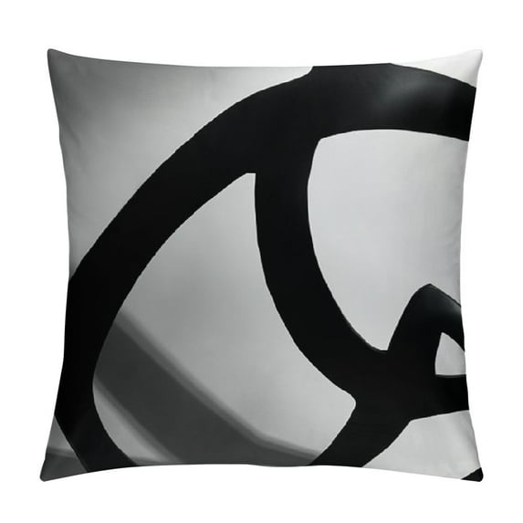 GOSMITH Set of Black and White Boho Pillow Covers Abstract Art Throw Pillow Covers Cushion Decorative Pillowcase for Sofa Couch Bed Home Outdoor