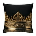 thumbnail image 1 of GOSMITH Shield Cushion Cover Luxury European Pillow Case Pillowcase Home Decorative for Sofa Chair Bedroom Throw Pillow, Navy Blue, 1 of 5