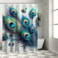 thumbnail image 1 of Leisuo Shower Curtain Mulberry Park - Unique Design, High Definition Digital Printing, Durable Polyester Fabric, Easy to Install White, 1 of 7