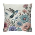 thumbnail image 1 of GOSMITH  Spring Floral Throw Pillow Covers Garden Flowers Birds Decorative Pillows Outdoor Cushion Cases for Couch Sofa Bed Home Decor, 1 of 5