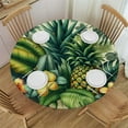thumbnail image 1 of GOSMITH Square Decorative Leaf Hawaiian Tablecloth, Full Width Single-Sided Printing, Polyester Fiber, Waterproof and Wrinkle Resistant, Easy to Install, 1 of 7