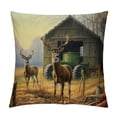 thumbnail image 1 of GOSMITH  Square Throw Pillow Covers Deer Hunting Tractors Animal Design Pillow Cases Decorative for Home Bedroom Sofa Pillowcases Standard, 1 of 5