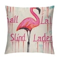 thumbnail image 1 of GOSMITH  Stand Tall Little Darling Watercolor Flamingo Motivational Sign Inspirational Quote Home Decorative Throw Pillow Case Cushion Cover Sofa Couch,, 1 of 5