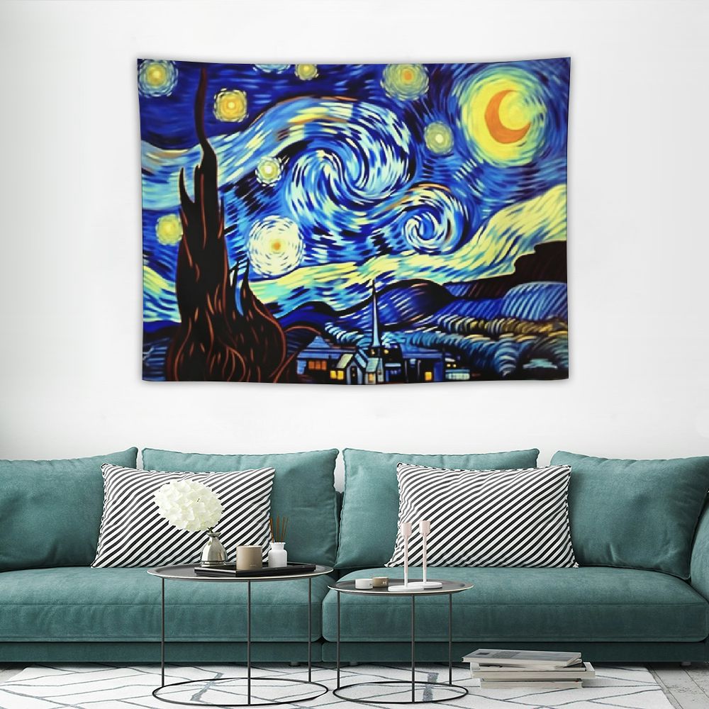 GOSMITH Starry Night Tapestry by Van Gogh Wall Art for Bedroom ...