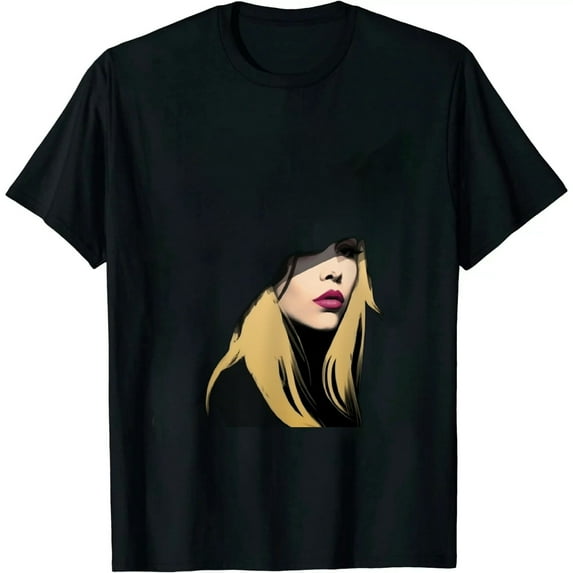 GOSMITH Stevie Music Nicks Men's T-Shirt Graphic Tees Casual Cotton Crew Neck Short Sleeve T Shirts Black black