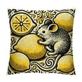 thumbnail image 1 of GOSMITH  Summer Outdoor Pillow Covers,Farm Yellow Lemon and Gnome Elf Decorative Waterproof Throw Pillow Case Rural Fruits Tree Branch Soft Cozy Cushion Pillowcases White, 1 of 5