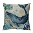 thumbnail image 1 of GOSMITH Summer Pillow Covers Seahorse Whale Dolphin Throw Pillow Covers Ocean Summer Farmhouse Cushion Case Decor for Sofa Couch, 1 of 5