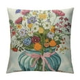 thumbnail image 1 of GOSMITH Summer Wildflower Throw Pillow Covers, Nature Flower in Vase Square Pillowcase Cushion Case for Couch Sofa Home Farmhouse Decor, 1 of 5