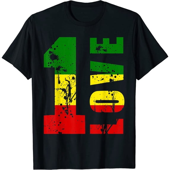 Leisuo T Shirt Reggae Music T-Shirt 93489-black