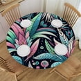 thumbnail image 1 of GOSMITH Tablecloths Vintage Fruit Palm Trees Nature Banana Aloha Floral Night Tropic Leaves Pineapples Island Summer White, 1 of 7