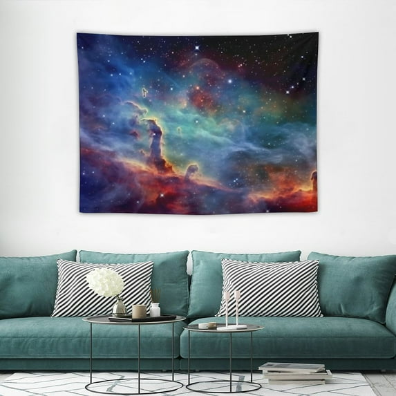 GOSMITH  Tapestry 40x30 Inch,Colorful nebula space universe,Wall Hanging Room Tapestry Wall Decor for Living Room Bedroom