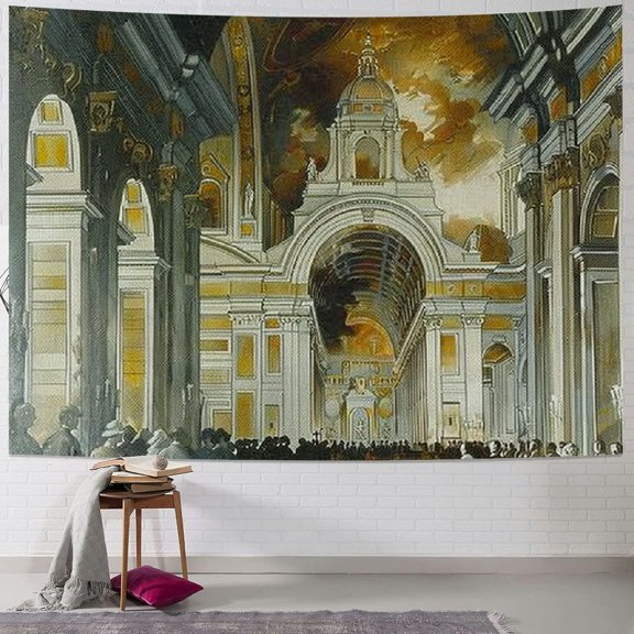 Leisuo Tapestry Interior Paint at European Roman Renaissance Least Italian Rome Oil Wall Tapestry Picnic Sheet Wall Decor Painting