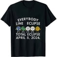 thumbnail image 1 of GOSMITH Teacher Solar Eclipse April 8 2024 Funny Cute Earth Sun Moon T-Shirt, 1 of 3