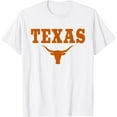 thumbnail image 1 of GOSMITH Texas TX American Bull United States Font T-Shirt 145930-white, 1 of 3