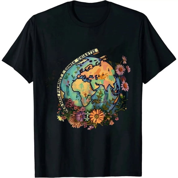 Leisuo The World Is A Better Place In It Trendy Graphic T-Shirt