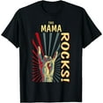 thumbnail image 1 of GOSMITH This Mama Rocks Vintage Retro Concert 70s 80s T Shirt 141250-black, 1 of 3