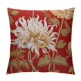 thumbnail image 1 of GOSMITH  Throw Pillow Case Cover Apanese National Flower Chrysanthemum Luxury Design Floral - Soft Pillow Case for Decorative Bedroom/Livingroom/Sofa/Farm House - Cushion Covers, 1 of 5